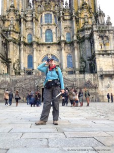 There are many people in the Plaza del Obradoiro, swapping cameras to get the “money shot,” the same photo that anyone who has ever visited Santiago has of themselves in front of the cathedral.